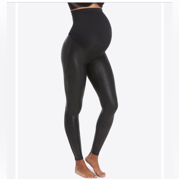 SPANX Pants - Maternity Spanx Faux leather leggings